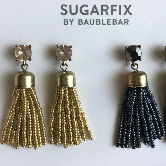 SUGARFIX BY BAUBLEBAR 2 PAIRS OF TASSEL EARRINGS - Picture 2 of 4